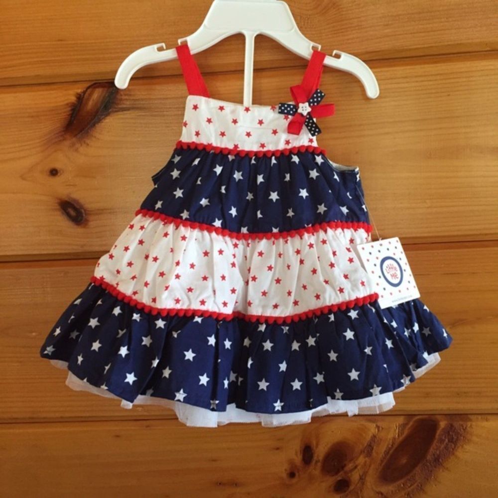 Little Me 2PC Set Lined Dress 3M